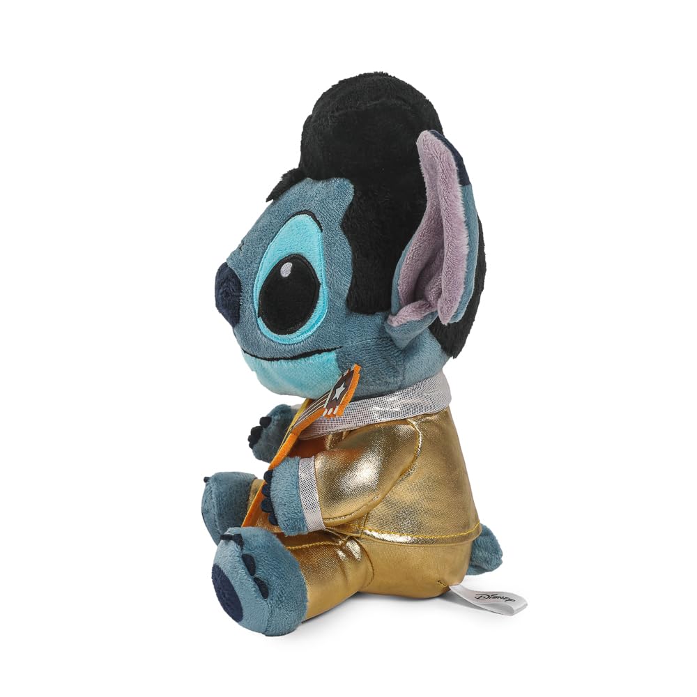 Kidrobot Stitch Elvis collectible pose, perfect for display on a shelf.