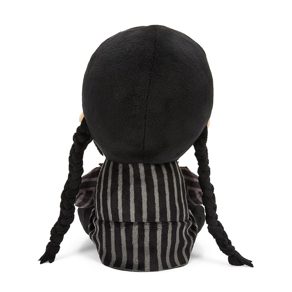 Kidrobot Wednesday Phunny Plush packaged box, ideal for thoughtful gift-giving.