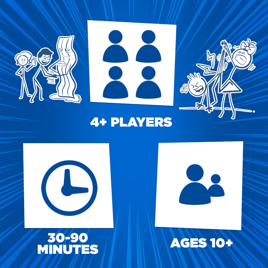 Close-up of humor prompts from Kids Against Maturity