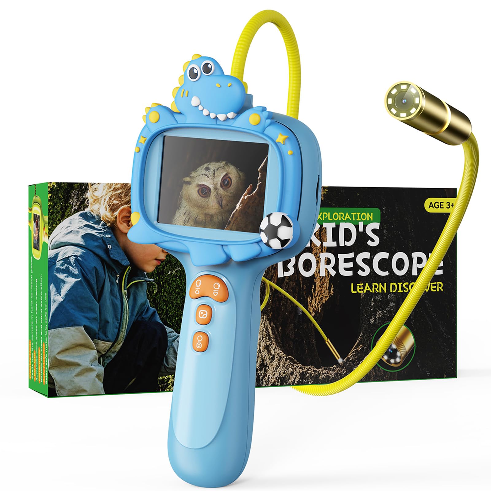 Kids Borescope camera toy with light – clear display for outdoor exploration