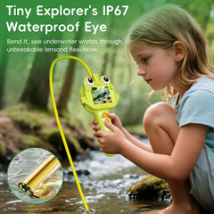 Kids Borescope flexible hose helps spot underwater details
