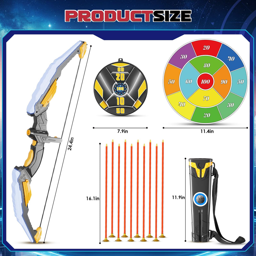 Gift-ready TIGTECGAME kids bow and arrow set packaging