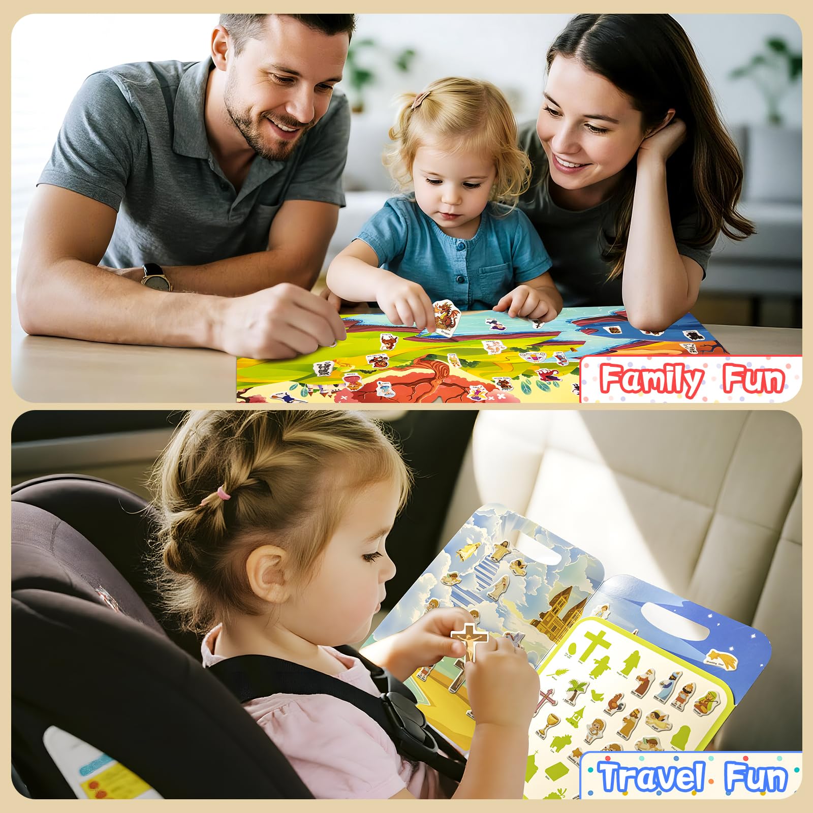 KIDS KING Noahs Ark theme stickers inviting imaginative play