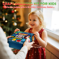 Kids King rock painting in action shows glowing craft fun.