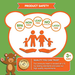 Kids Korner Jumbo Nuts and Bolts rainbow colors inspire playful learning