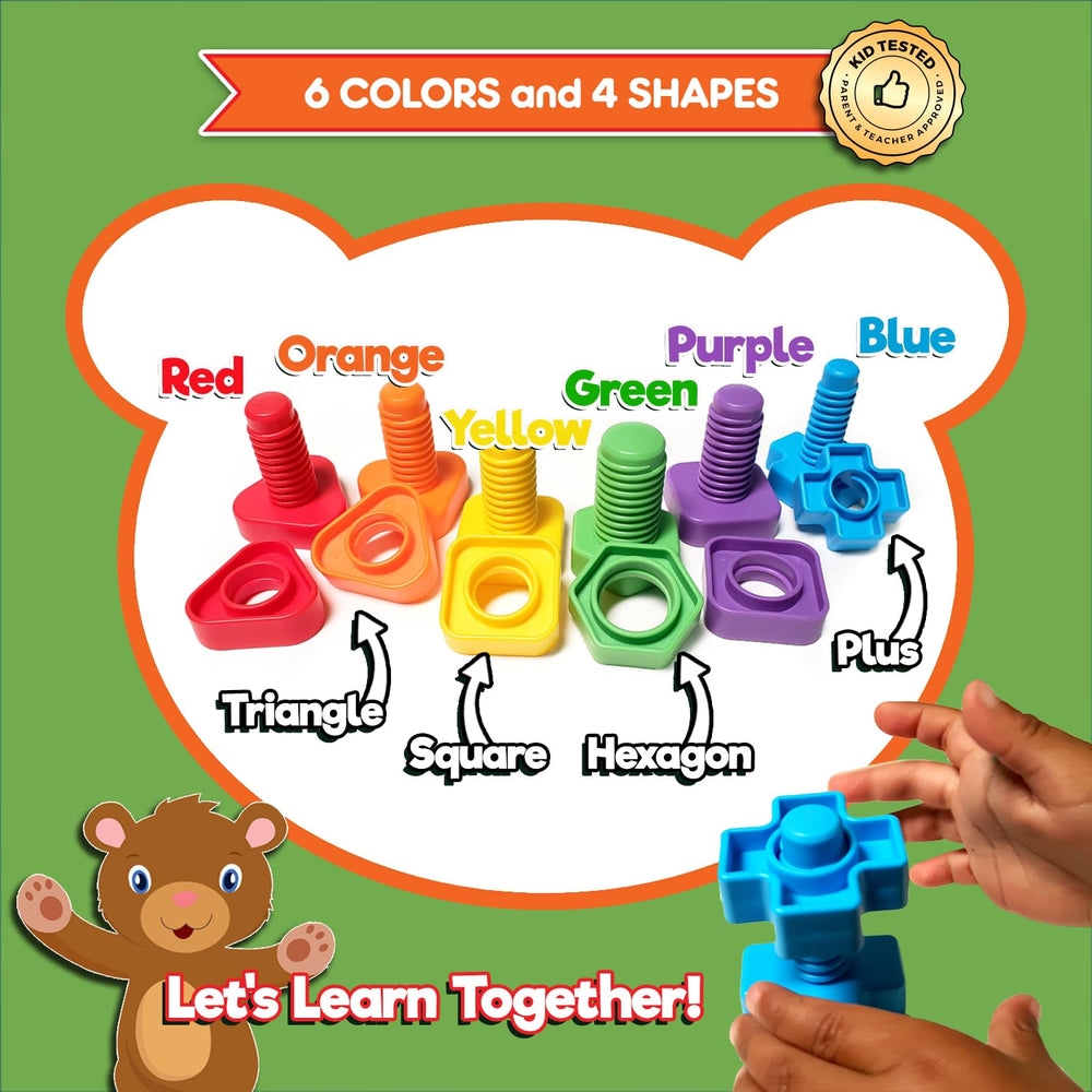 Kids Korner Jumbo Nuts and Bolts hand-strength-building through playful manipulation