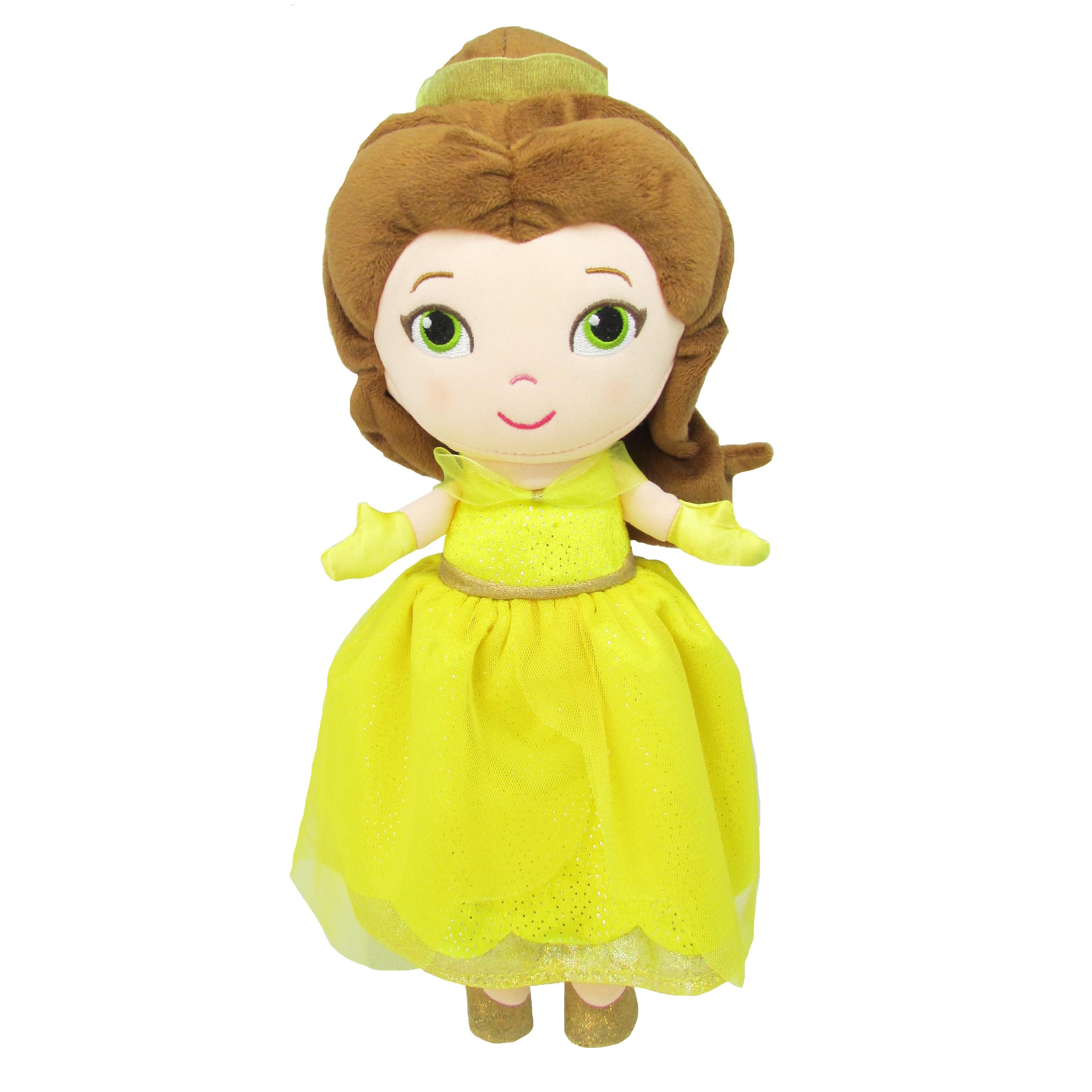 Kids Preferred Belle 12-inch plush doll with sounds for gentle playtime.