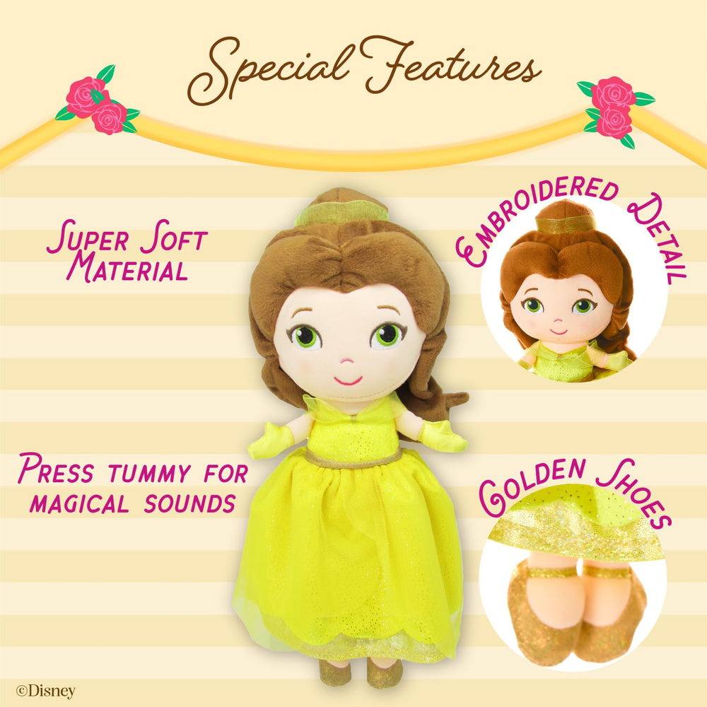 Kids Preferred Belle soft plush fabric feels cuddly during bedtime.