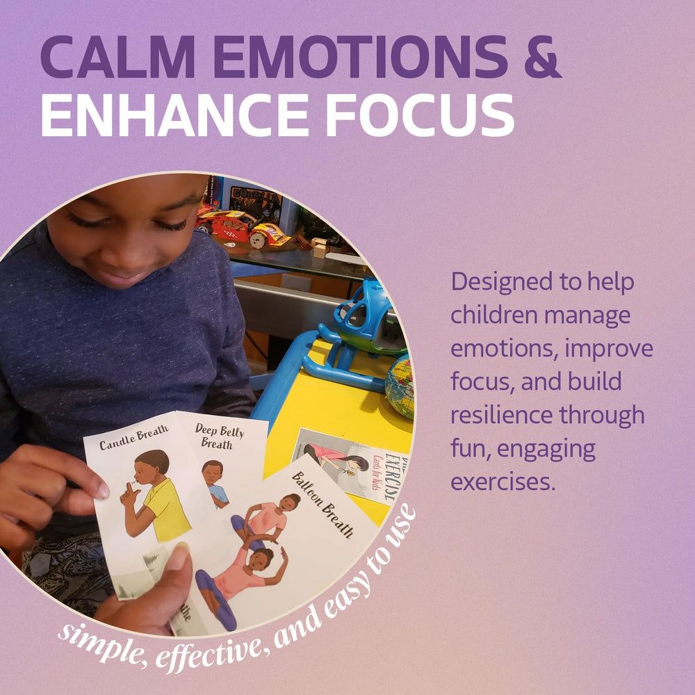 Kids Yoga Stories durable hand-sized cards: sturdy, wipe-clean format for daily use.