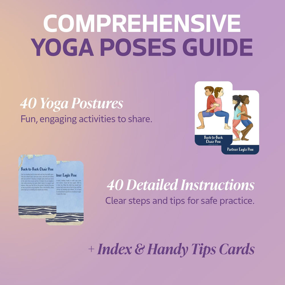 Kids Yoga Stories trust pose card supports partner cooperation and focus for kids.