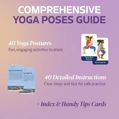 Kids Yoga Stories trust pose card supports partner cooperation and focus for kids.