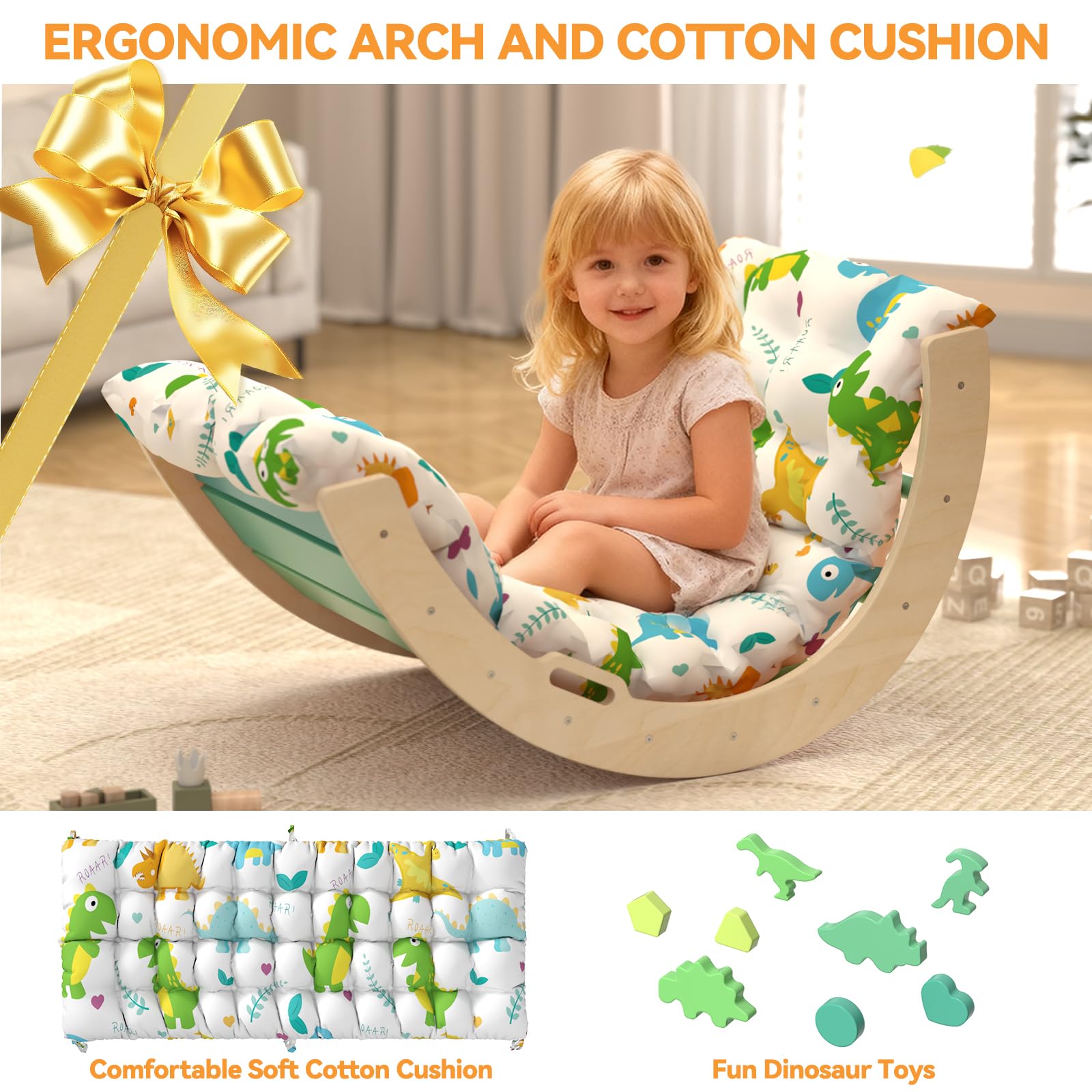 KidsBuddy Pikler Triangle climbing arch offers versatile climbing challenges for tiny climbers