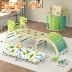KidsBuddy Pikler Triangle Montessori maze encourages problem solving and fine motor skills