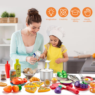 Kidsciety stainless-steel cookware for durable pretend cooking