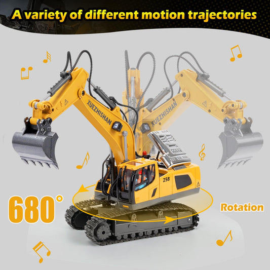 KidsFaves excavator toy with lights and sounds for immersive pretend play