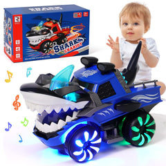 KidsMind Shark Monster Truck toy with lights for engaging playtime