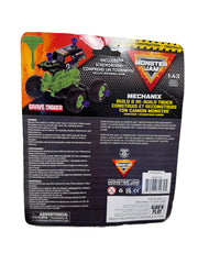 KiDS'N PLAY Grave Digger build kit shows tires and graphics for realistic Monster Jam action.