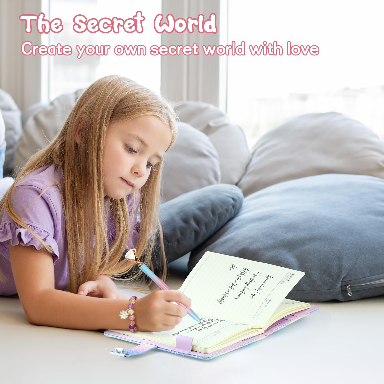 Kidsord A5 diary size fits in small backpacks for travel.