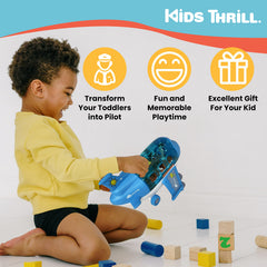 Kidsthrill airplane toy makes a gift ready option for boys and girls