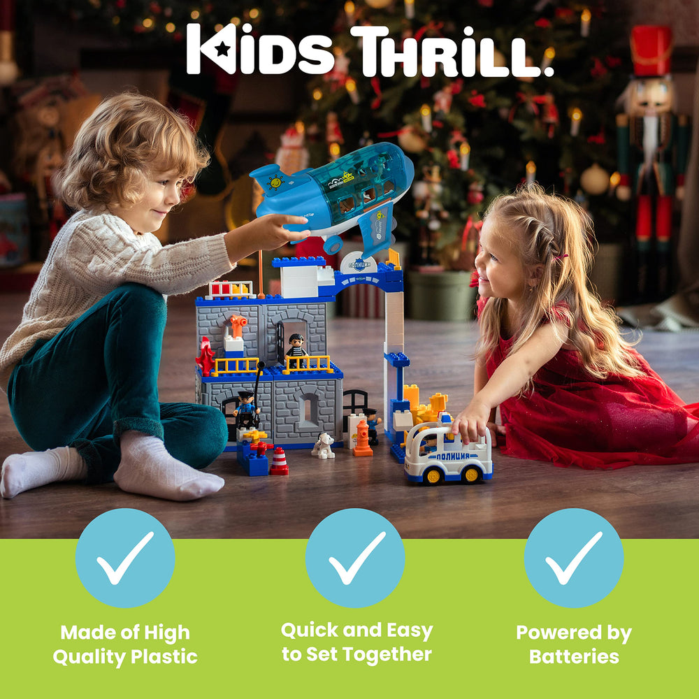 Kidsthrill airplane toy emits cheerful sounds to inspire imaginative flights