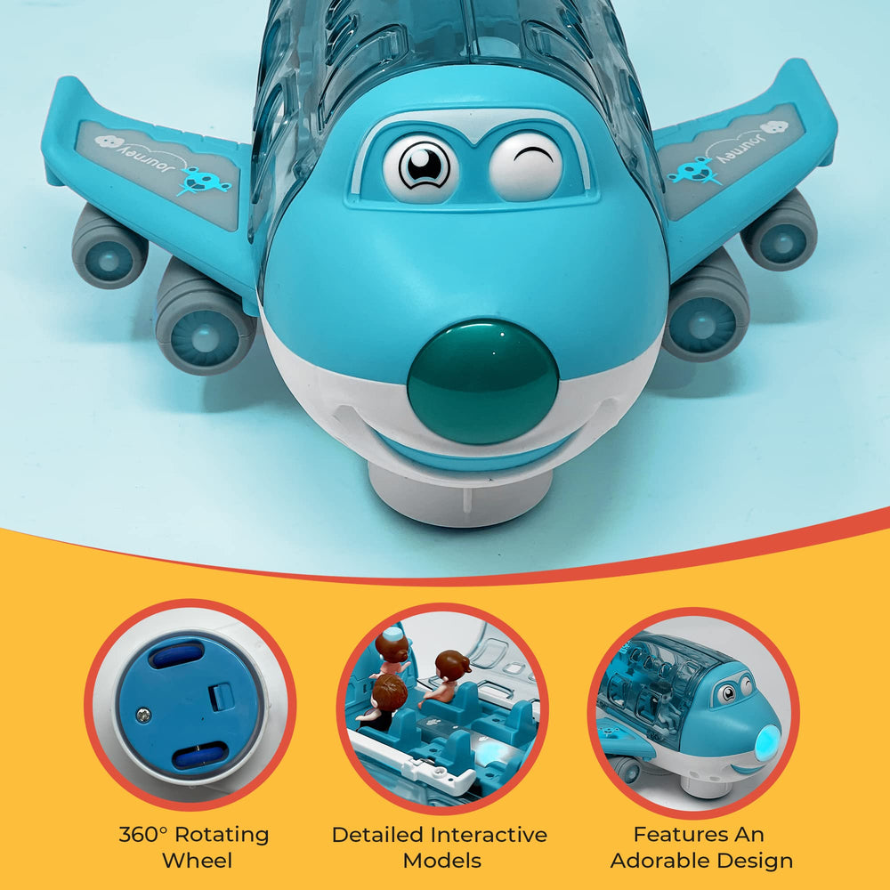 Kidsthrill airplane toy supports solo and cooperative play on playdates