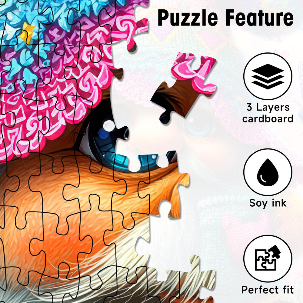 KIDSU puzzle pieces show letters on back to aid sorting.