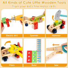 KIDWILL kid-friendly saw and wrenches, designed for safe handling by small hands.