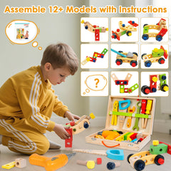 KIDWILL bolts and nuts with colorful pieces for color matching and counting.