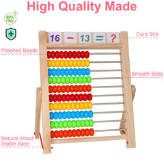 KIDWILL smooth sliding beads on stainless rails encourage exploration.