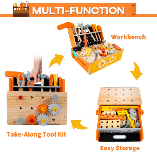 KIDWILL foldable take-along kit demonstrates easy storage and portability.