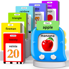 Kidzdo 520 bilingual flash cards with animals, great for vocabulary and sound association.