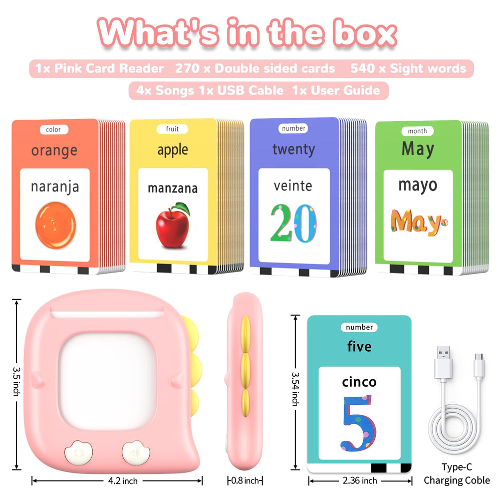 Kidz do 520 bilingual flash cards gift-ready packaging for holidays