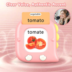 Kidz do 520 bilingual flash cards volume control button for easy adjustments