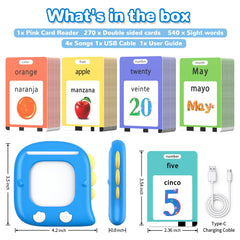 Kidzdo 520 flash cards with sing-along songs for fun language activities.