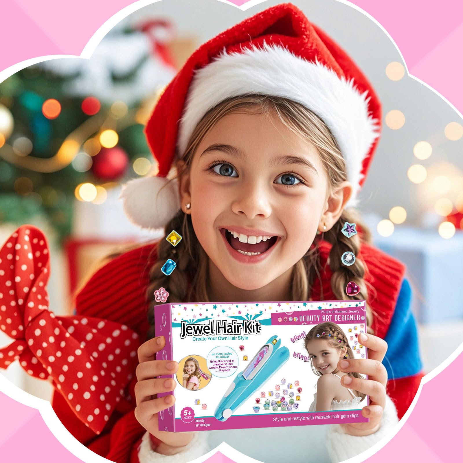 Kidzkube Salon-worthy hair sparkle at home for fun