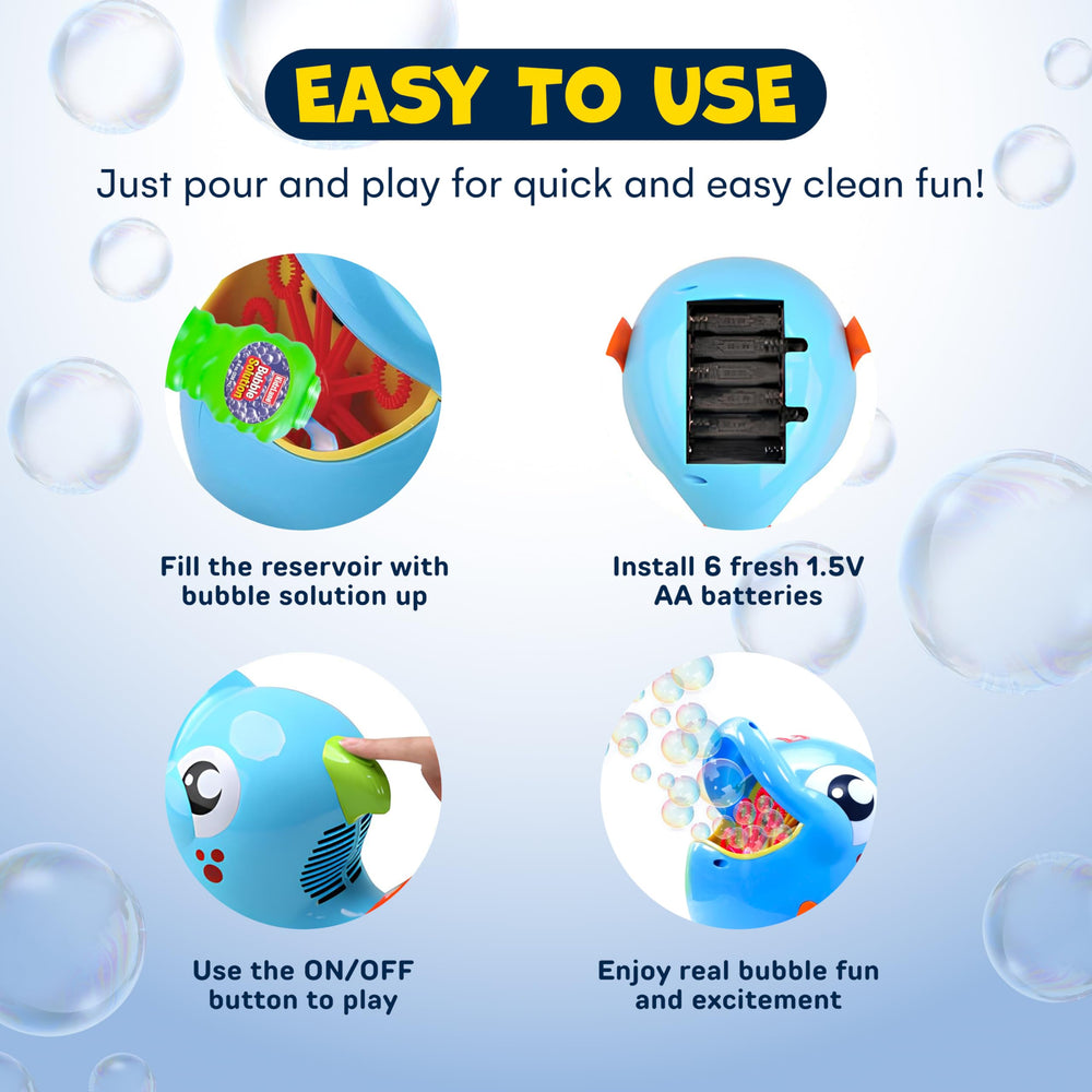 Easter outdoor play with the Kidzlane Bubble Dolphin in action