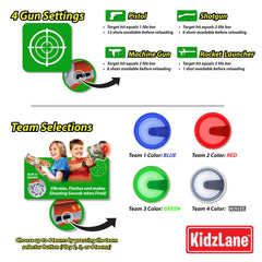 Kidzlane laser tag range and modes enable varied games and friendly competition