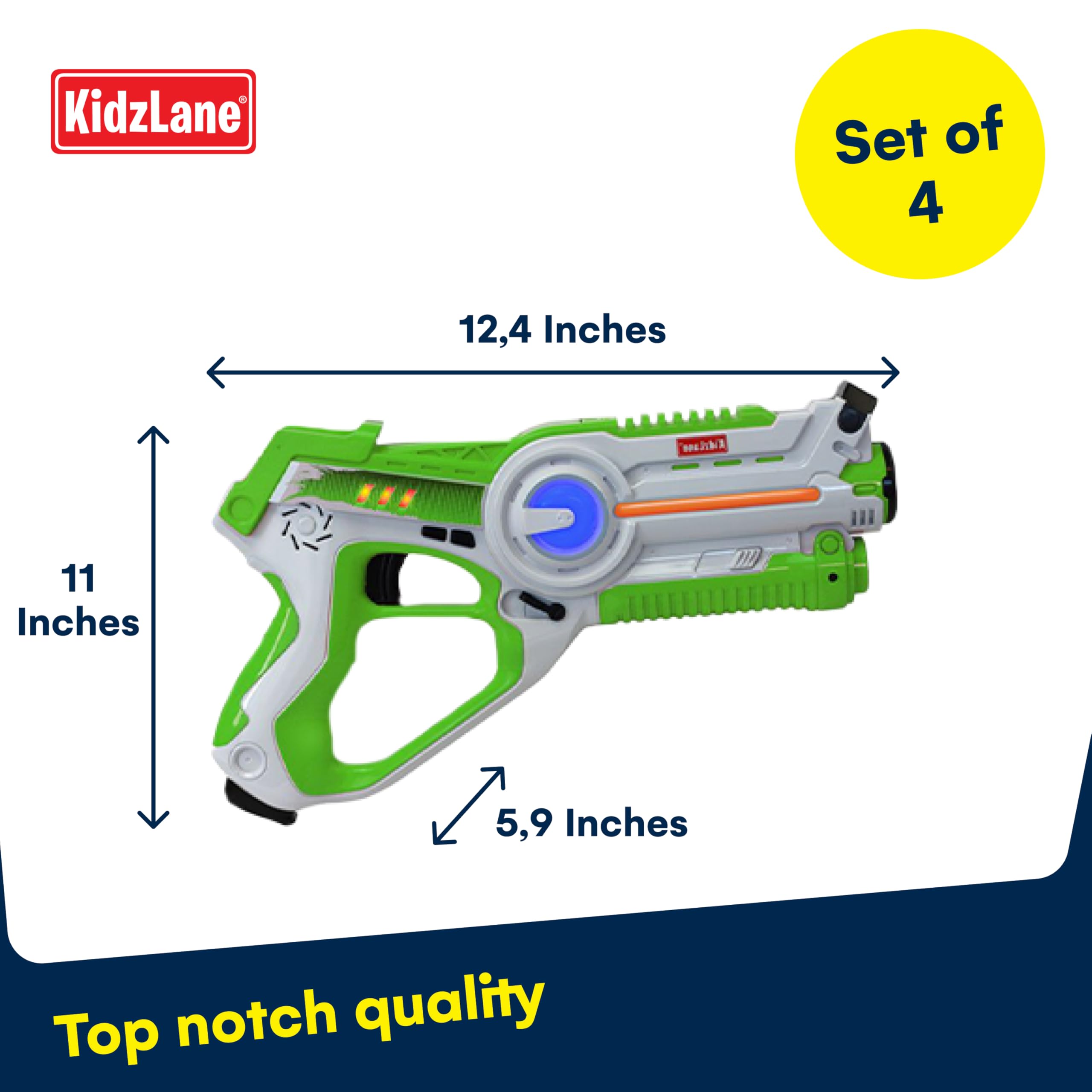 Kidzlane laser tag gun red team, immersive sound effects