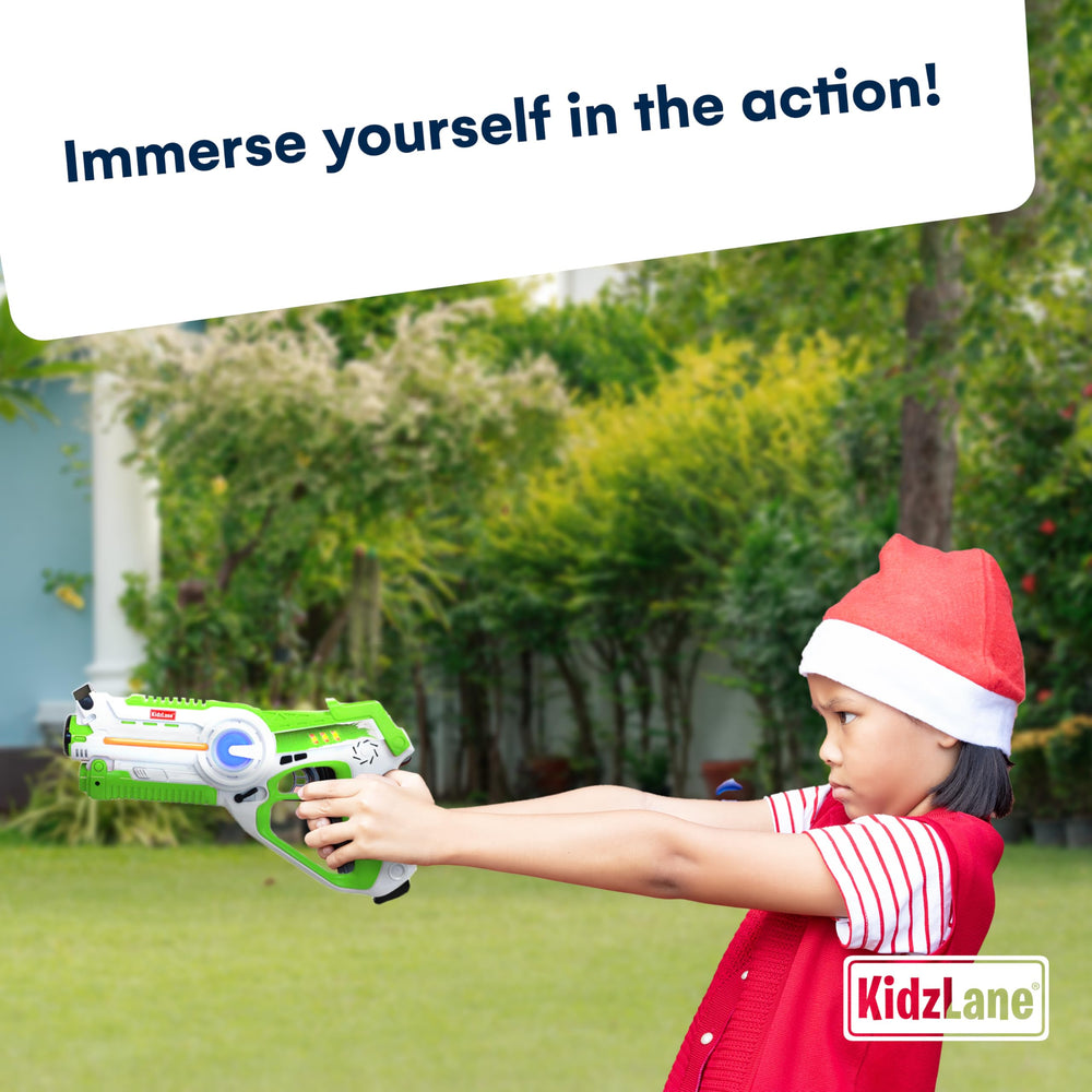 Kidzlane laser tag gun white team, safe infrared signaling