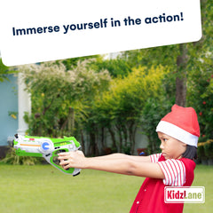 Kidzlane laser tag gun white team, safe infrared signaling