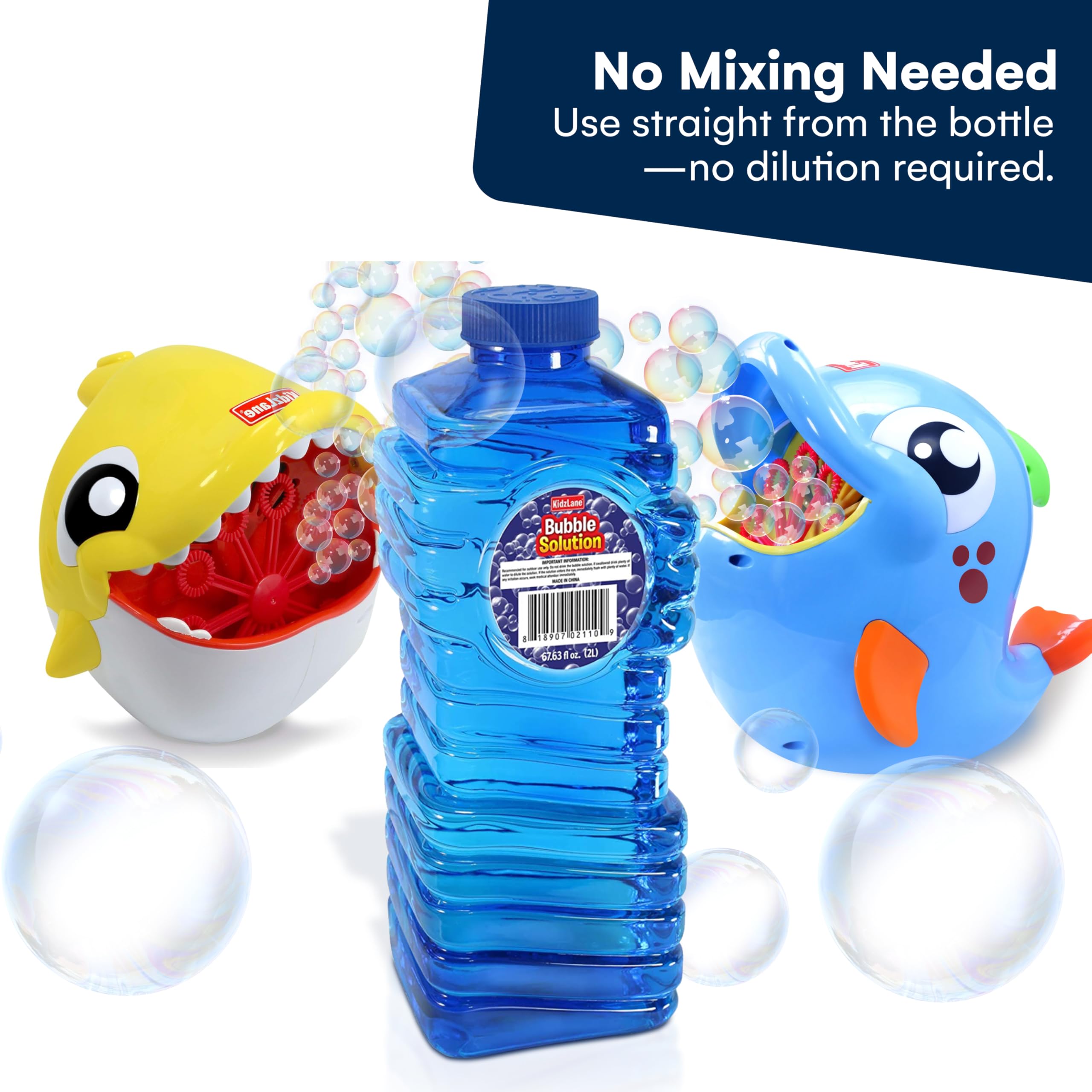 Kidzlane toddler-friendly bubble solution supports safe outdoor play for birthdays, playdates, and family gatherings