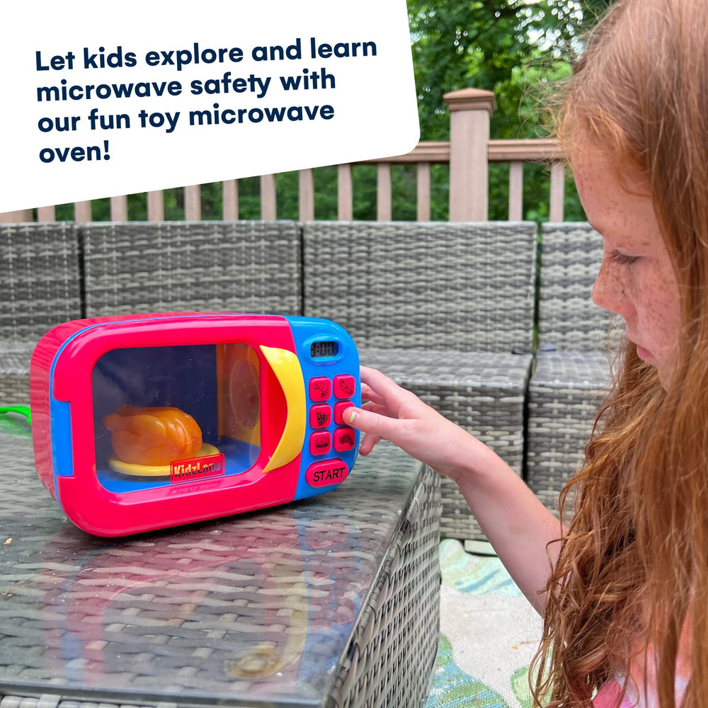 Kidzlane toy microwave play oven supports imaginative kitchen moments