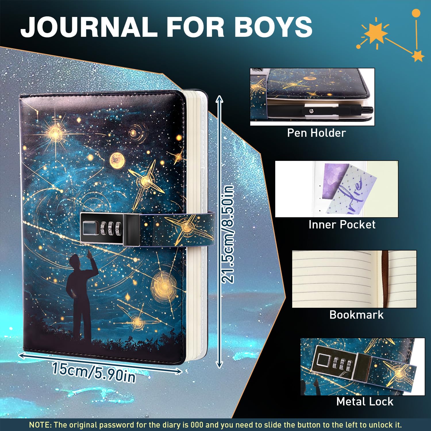 Kifredwo 192-page travel journal supports compact writing and memory keeping.