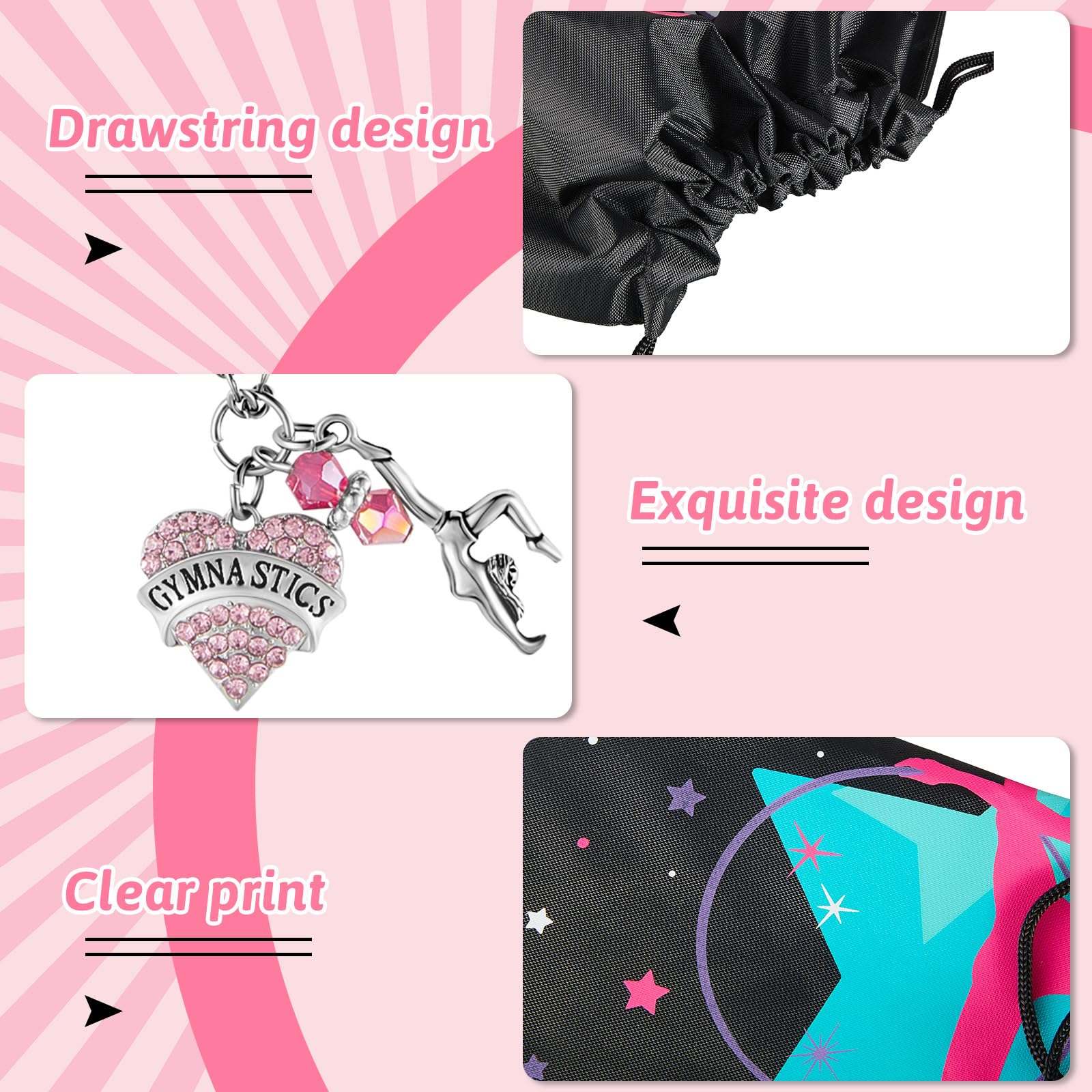 Kigeli I love gymnastics bracelet adds sporty charm