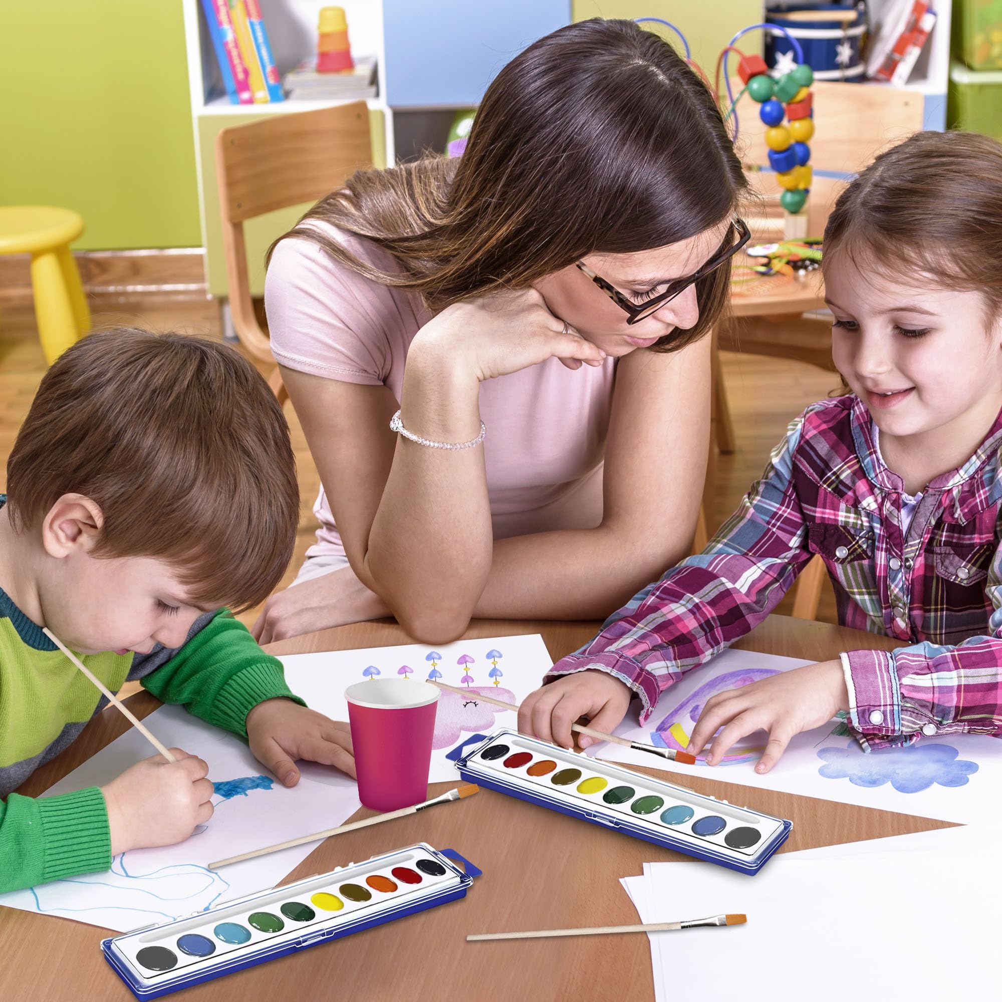 Kiggos washable non-toxic watercolors safe for young artists