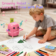 Kignao drawing robot card-pack, guiding kids through simple, step-by-step art.