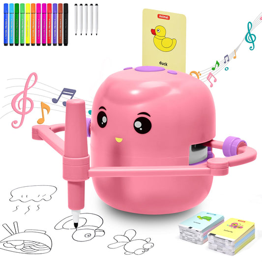Kignao drawing robot pink-box, enabling imaginative play and screen-free creativity.