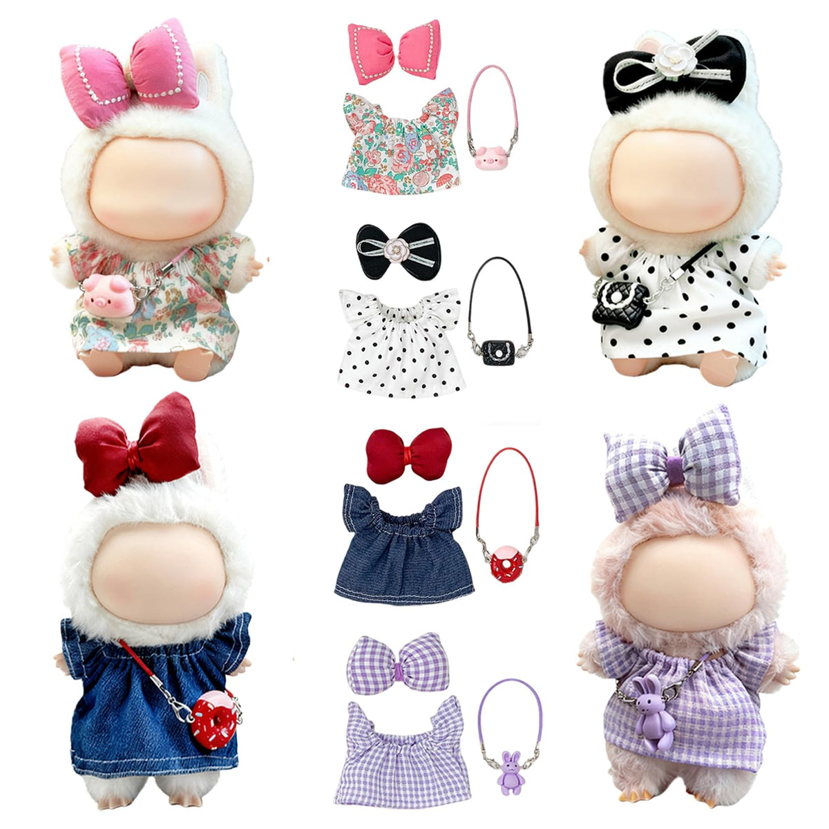 Kigrfv 17 cm doll dress set 01: snug fit ideal for play and display