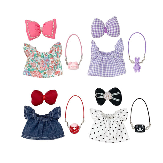 Kigrfv 17 cm doll dress set 02 highlights premium fabric for soft, gentle wear