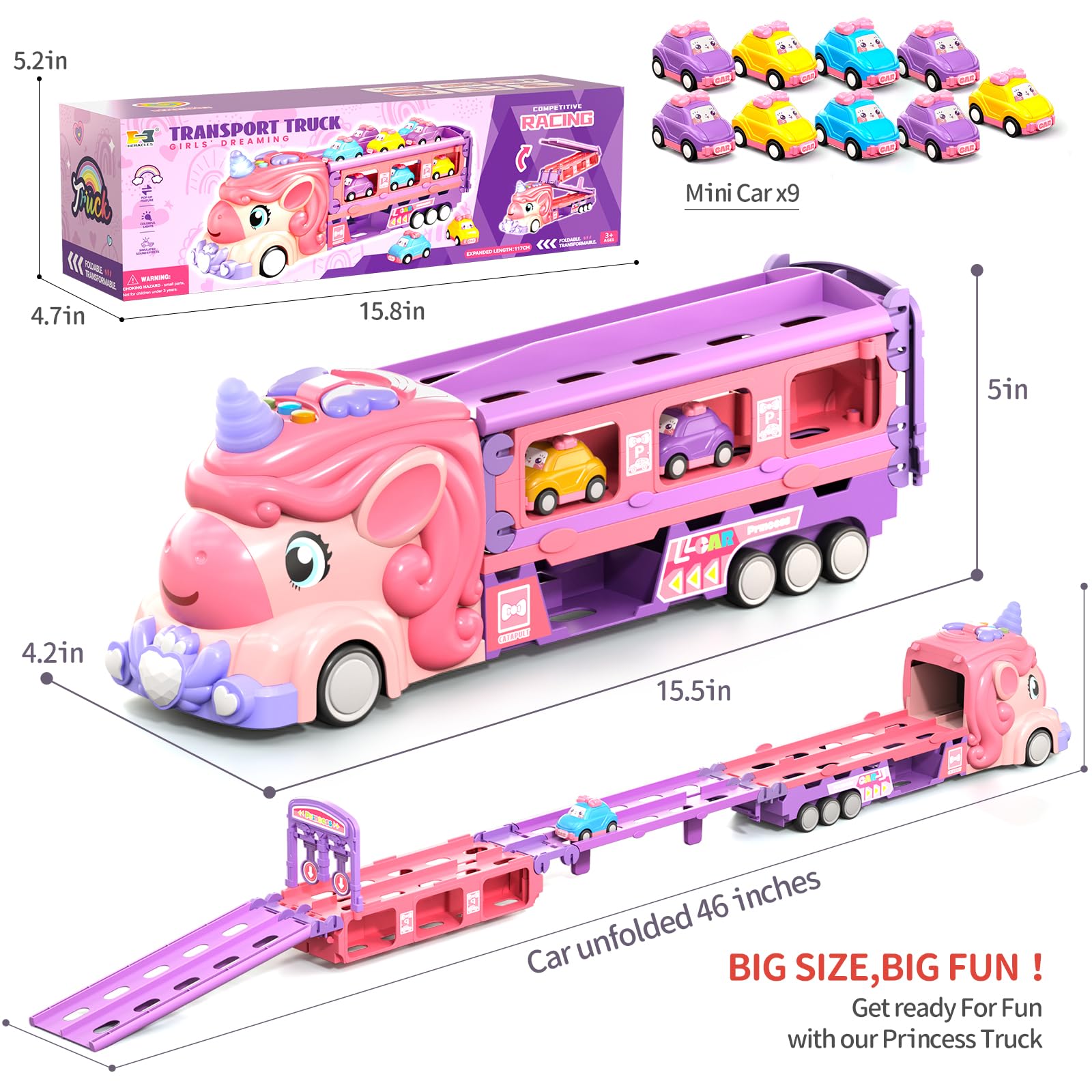 Kigwux foldable 46-inch track ready for quick setup and shared play.